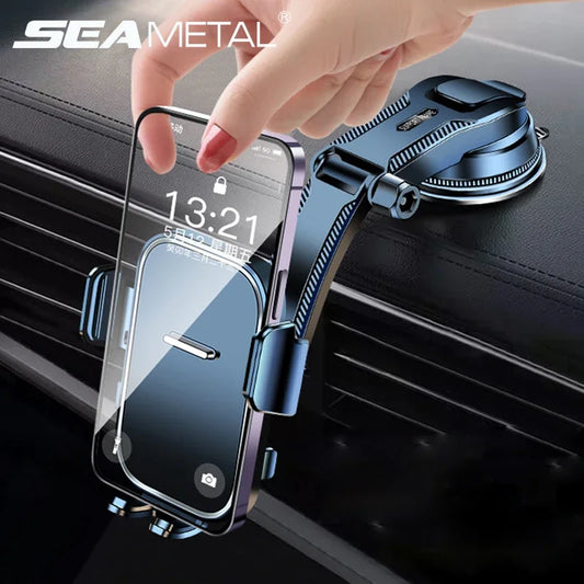 🚗 SEAMETAL Car Phone Holder – Sucker Mount Stand with Suction Cup for iPhone, Xiaomi & Huawei
