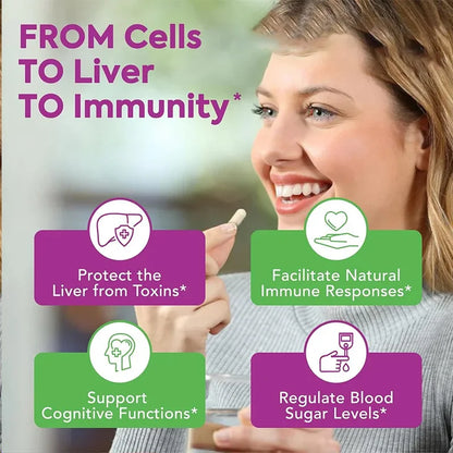 ✨ Milk Thistle Liver Detox Capsules – Antioxidant & Cleansing Support