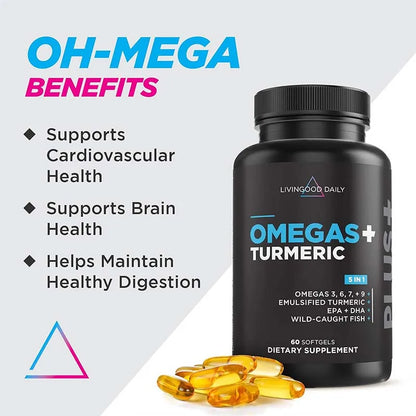 ✨ Omega 3 6 9 Supplement Plus – Brain, Heart & Joint Support