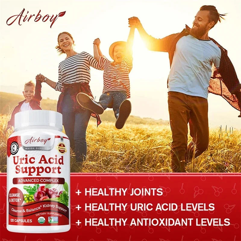 Uric Acid Support - Daily Kidney Cleanse Uric Acid Support - Joint Supplement & Detox for Men & Women