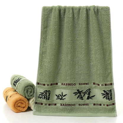 Set of 2 Bamboo Fiber Bathroom Towels Sets 34x74cm/70x140cm Household Hand Face Bath Towel  Sets Washcloths Toallas De Baño 타월