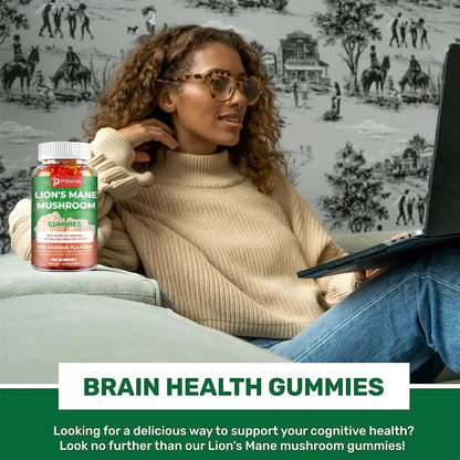 Lion’s Mane Mushroom Gummies – Brain Support, Focus & Mental Clarity