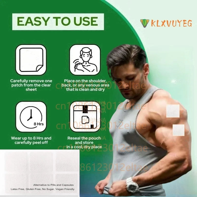 10x Mushroom Complex Transdermal Patches – Lion’s Mane, Reishi, Shiitake & 10 Mushroom Blend, Immune & Cognitive Support, 1-Month Supply