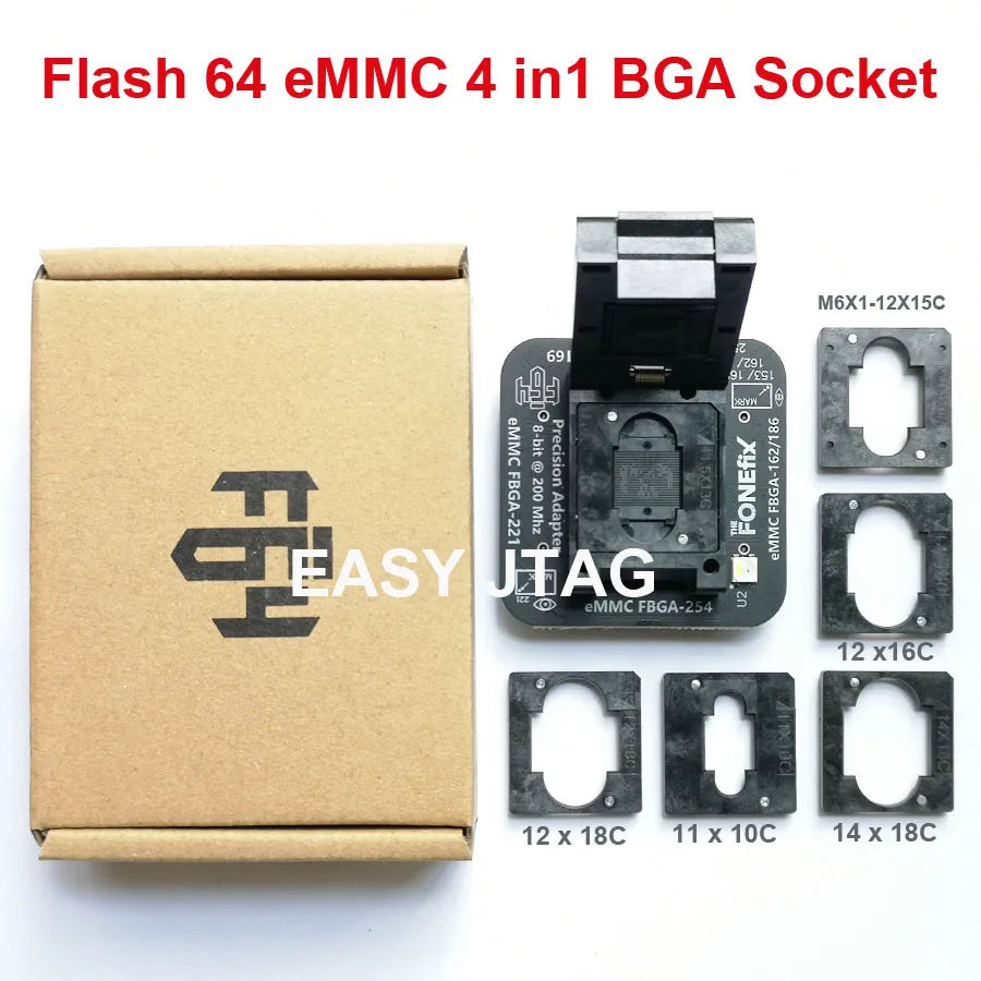 NEW F64 Flash 64 Ultra Full set lite Tool Box F64 Box + eMMC 4 in 1 + UFS BGA153 + UFS BGA 254 Socket Adapter