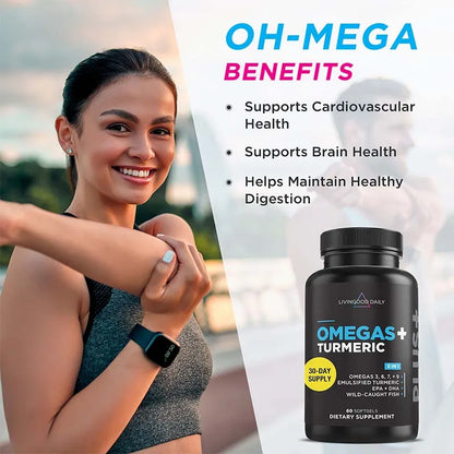 ✨ Omega 3 6 9 Supplement Plus – Brain, Heart & Joint Support