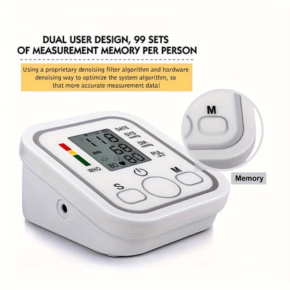 Medical Arm Blood Pressure Monitor gauge Playback Sphygmomanometer For Elderly Accurate Measurement digital tensiometers
