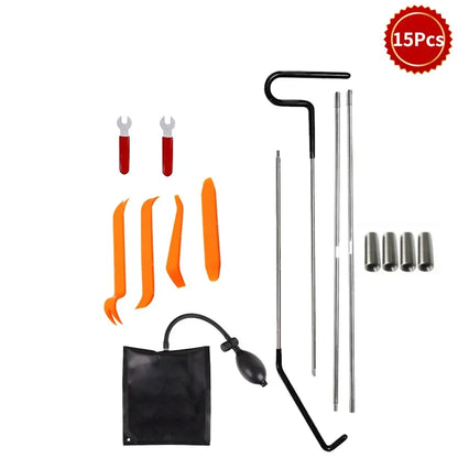 Zoposon Auto Wedge Pump Locksmith Thickened Door Repair Air Cushion Emergency Car Open Unlock Tool Kit With Long Reach Grabber