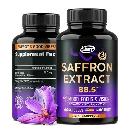 ✨ Natural Saffron Supplement – Mood, Focus, Vision & Energy Support