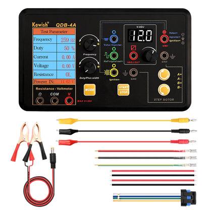QDB-4A Auto Ignition Coil Tester Car Idle Stepper Motor Solenoid Valve Injector Actuator Fault Detector Driver PWM Generator