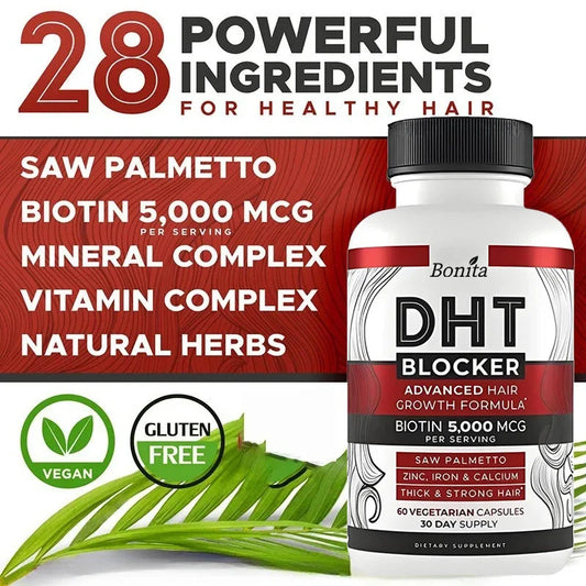 ✨ DHT Blocker Capsules – Supports Hair Growth & Thickness
