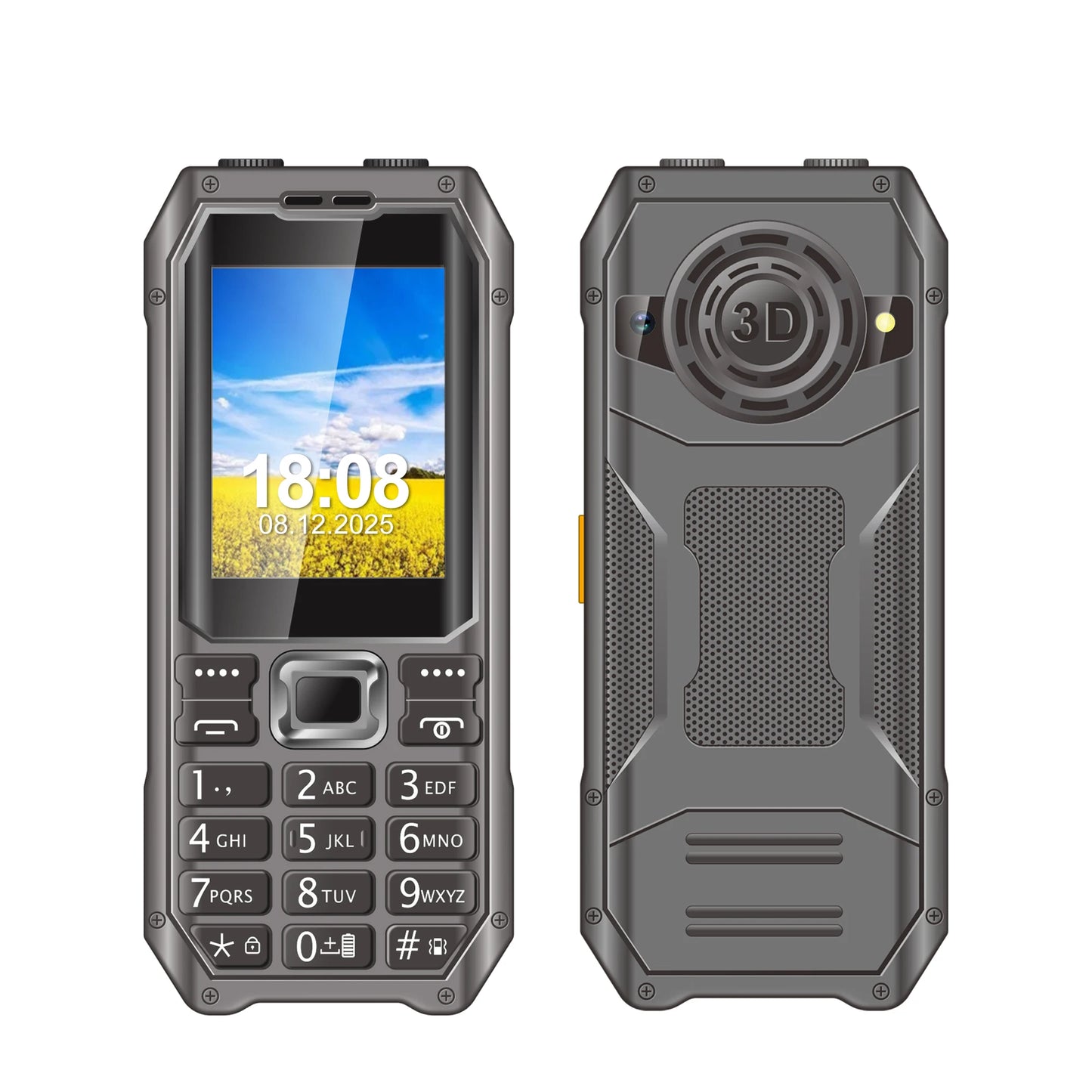 SERVO Q6000 Mobile Phone Dual SIM Standby Speed Dial Call Recording FM radio Dual Flashlight Vibration 2G GSM Feature Cellphones