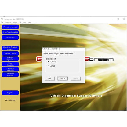 Toyota Techstream v18.00.008 – Licensed Software Access & Activation Support (MINI VCI Compatible)