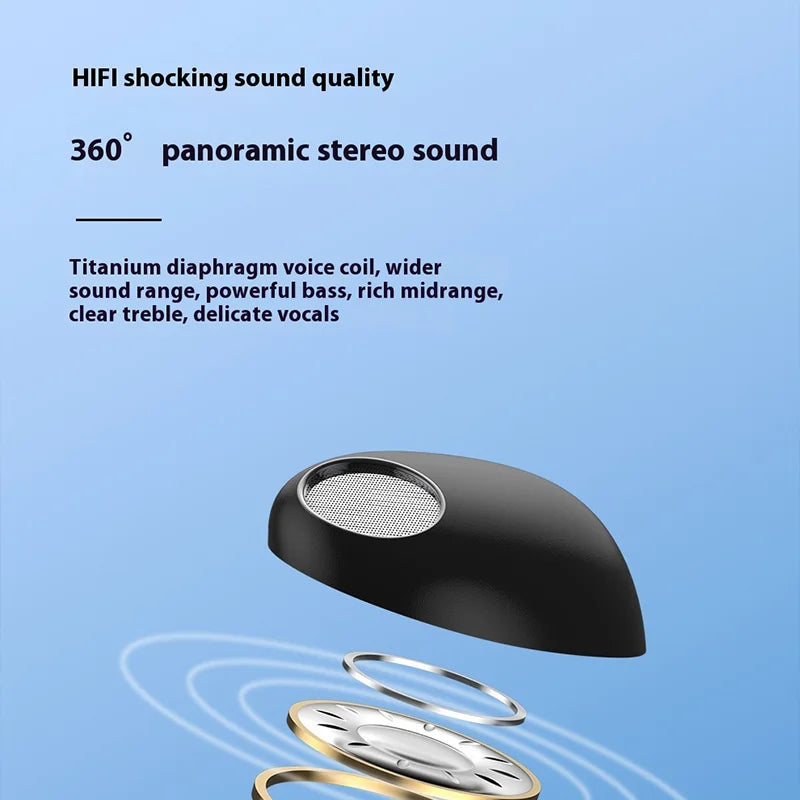 2025 Clip-On Open-Ear Bluetooth Earphones – 3D Sound OWS Sport Wireless Headset for Running, Gym & Everyday Use