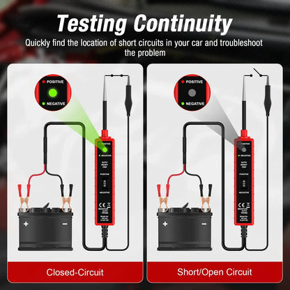 Automotive Electrical System Tester PP1V5 – 6–24V Car Circuit Power Probe with Overload Protection