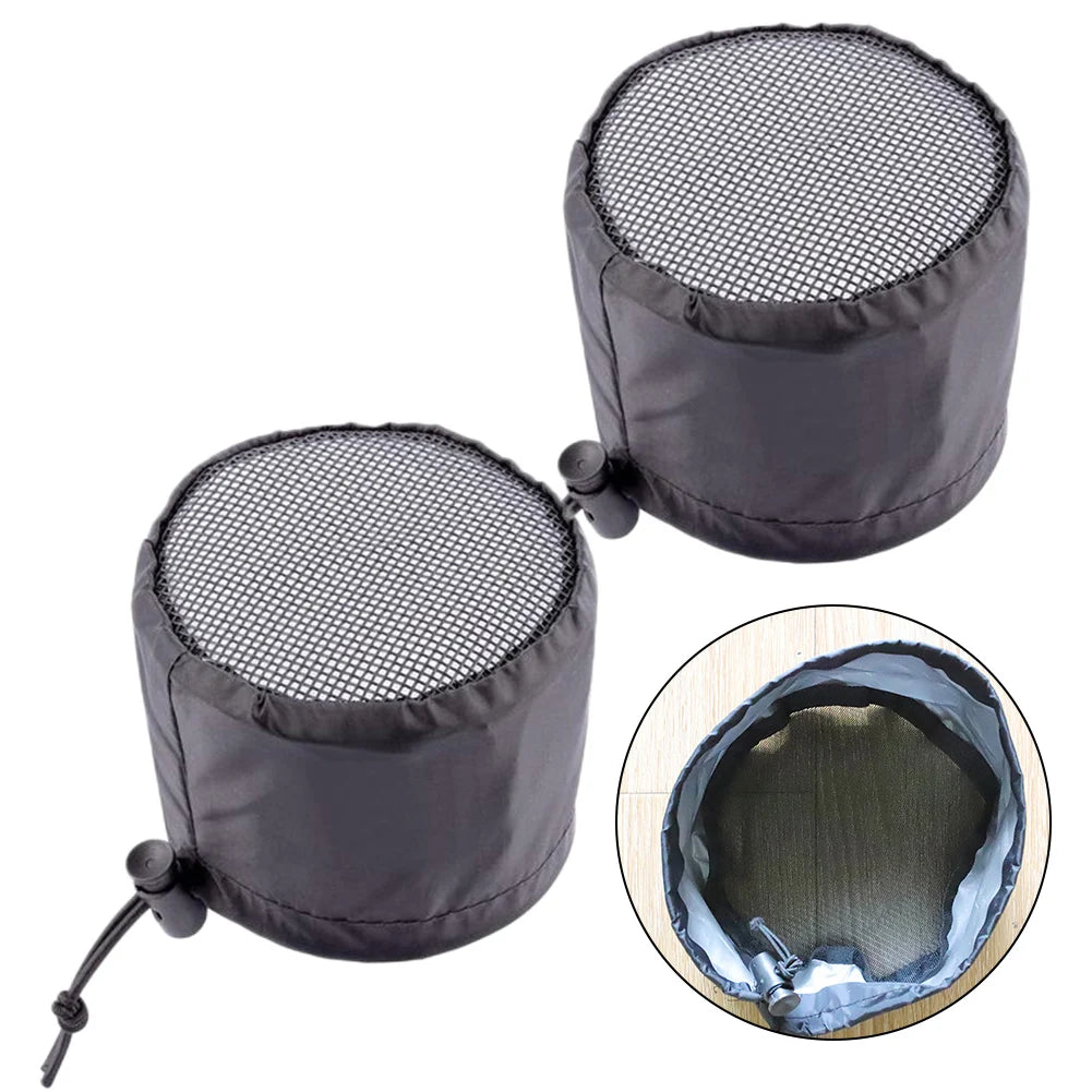 2Pcs 4/6/8in Grow Tents Duct Filter Vent Cover With Elastic Band Fixed Buckles Waterproof Dust-proof For Plant Growth