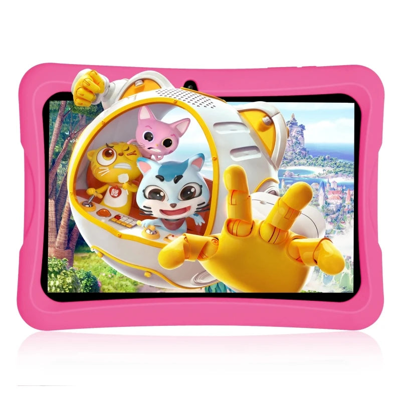 🎨 J11 Android 13 Kids Tablet – 10.1" IPS Screen | 4GB RAM + 64GB ROM | Octa-Core | Dual Camera | WiFi | Silicone Protective Case