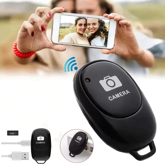 Bluetooth Remote Control Button – Wireless Selfie Camera Shutter for iOS & Android Phones