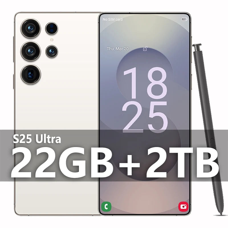 2025 Original Pad S25 ultra Tablet PC 7.3 inch HD 4K Android 13 22GB+2TB 8000mAh Battery 4G 5G Dual Sim Card WiFi GPS Google Tab