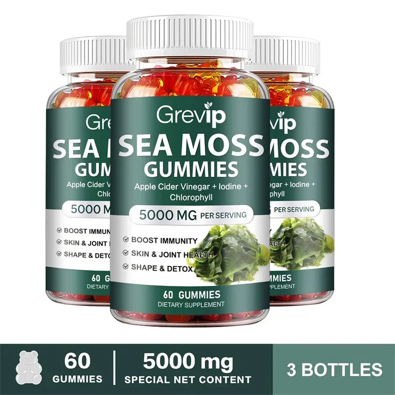 ✨ Sea Moss Gummies 5000mg – Immunity, Thyroid & Beauty Support