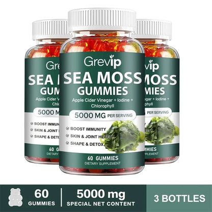 ✨ Sea Moss Gummies 5000mg – Immunity, Thyroid & Beauty Support