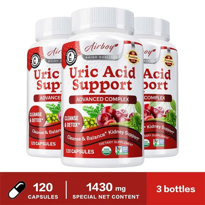 Uric Acid Support - Daily Kidney Cleanse Uric Acid Support - Joint Supplement & Detox for Men & Women