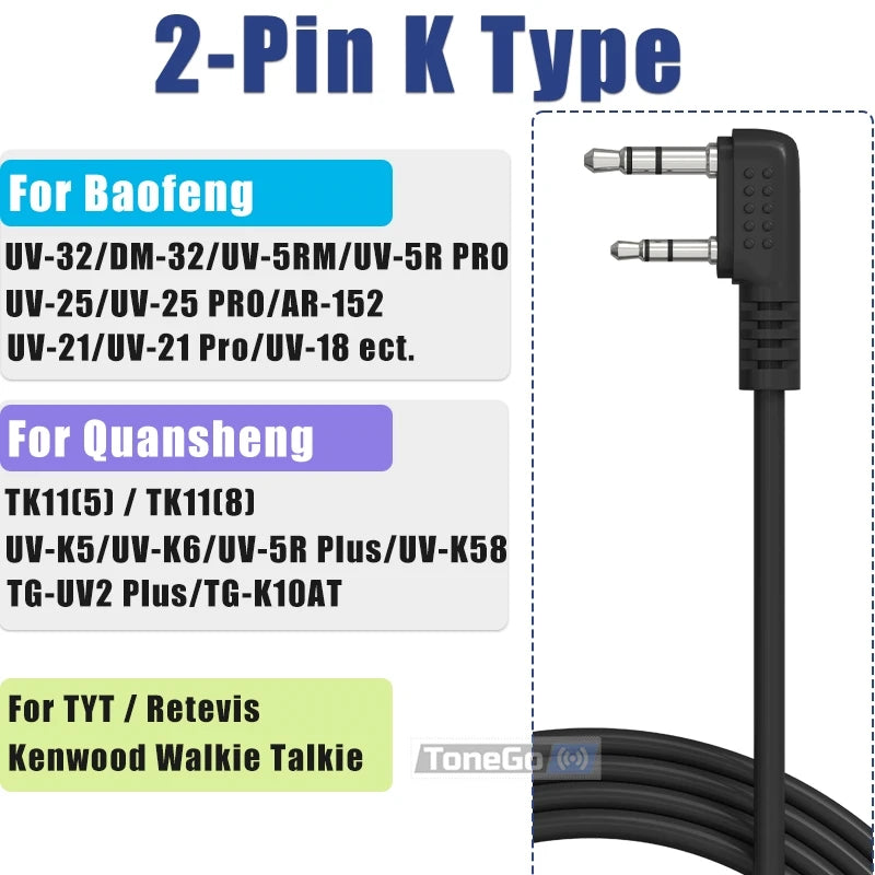 🔌 Baofeng USB Programming Cable – PL2303 / CH340 Chip | Plug-and-Play for DM-32, UV-32, Quansheng TK11 Series (Win11 Compatible)