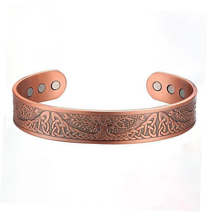 Vintage European and American style magnetic energy wristband bracelet, antique copper magnetic trendy accessory