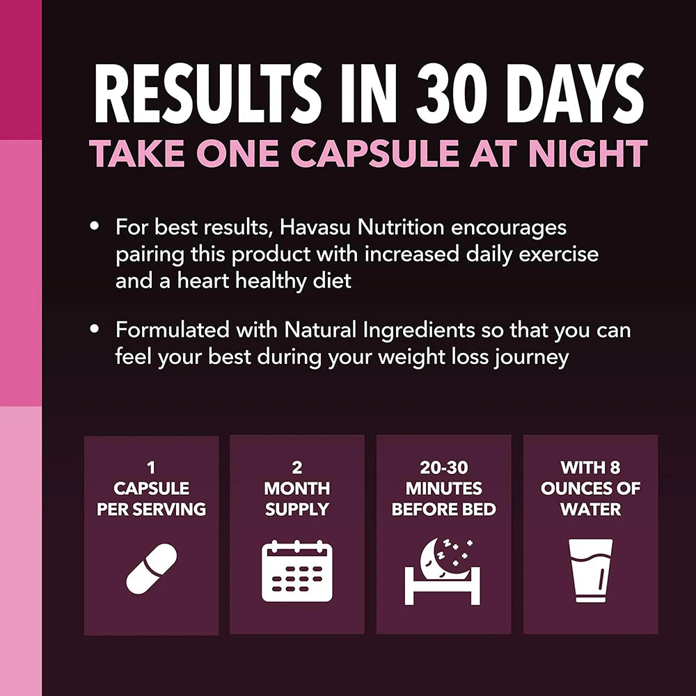 ✨ Night Time Fat Burner – Overnight Weight Loss Support for Women
