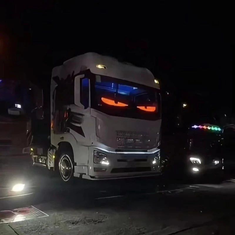 Demon Eyes Car LED Logo Matrix Panel | APP-Controlled, Programmable Flexible Night Light for Cars & Trucks