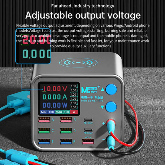 MaAnt DianBa No. 1 Pro Wireless Fast Charging Tool for Mobile Phone Laptop High Precision Current Data Line Detection Charger