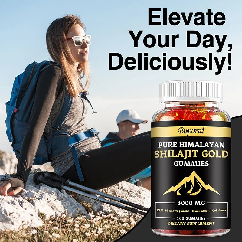 Shilajit Gummies – Boosts Energy, Mood, Immunity & Digestive Health – Himalayan Sourced