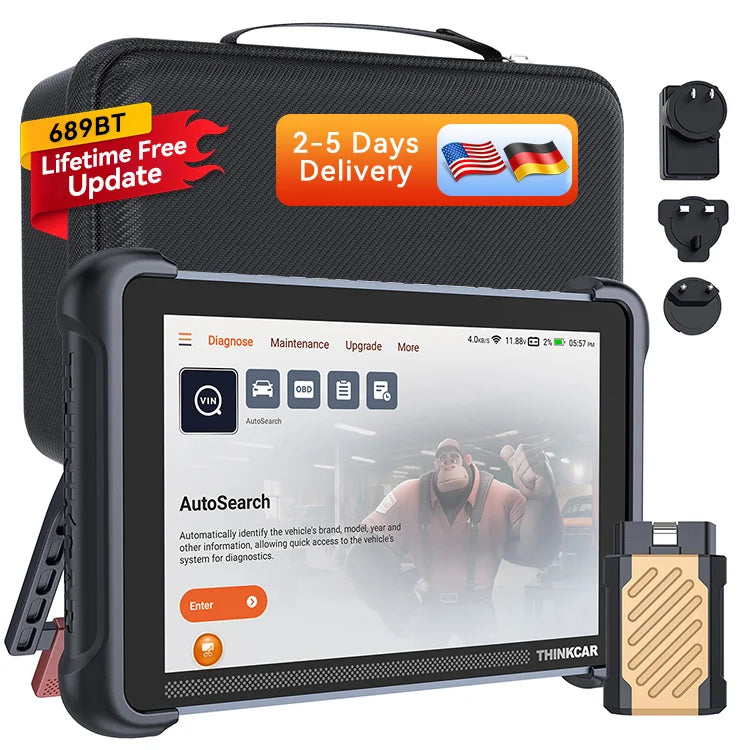 THINKCAR THINKSCAN 689BT Professional Diagnostic Tool | CANFD/DOIP | Bi-Directional Control & ECU Coding | 34 Resets | Lifetime Free Updates